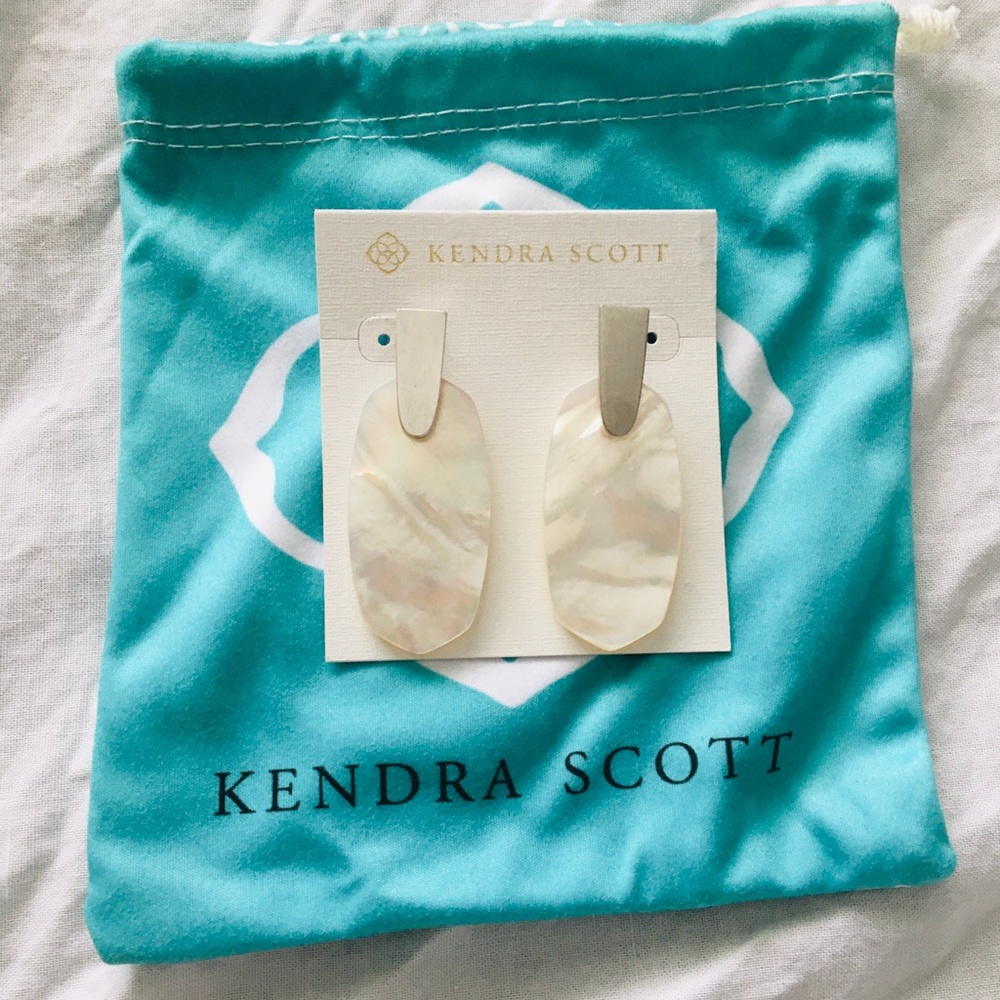 NEW Kendra Scott Aragon Silver Drop Earrings